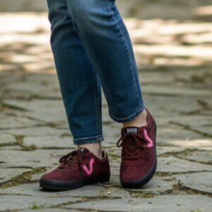 NEW Vans Off The Wall Sport Low Top Sneaker Pop Brown Pink Suede M 6.5 W 8